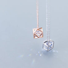 Load image into Gallery viewer, Eingeschlossene Kristall Halskette aus Silber