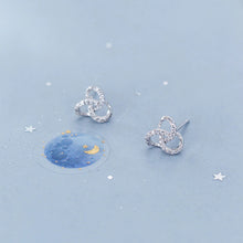 Load image into Gallery viewer, Dreifach Ring Ohrstecker aus Silber