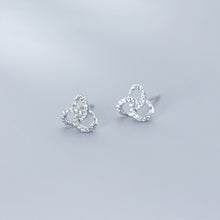 Load image into Gallery viewer, Dreifach Ring Ohrstecker aus Silber