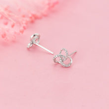 Load image into Gallery viewer, Dreifach Ring Ohrstecker aus Silber