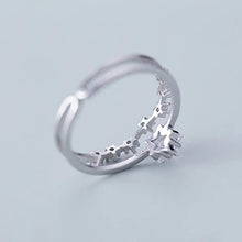 Load image into Gallery viewer, Sternen Ring aus Silber