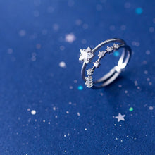 Load image into Gallery viewer, Sternen Ring aus Silber
