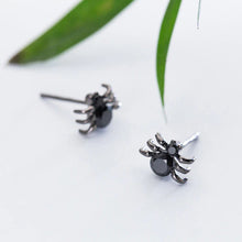 Load image into Gallery viewer, Spinnen Ohrstecker aus Silber