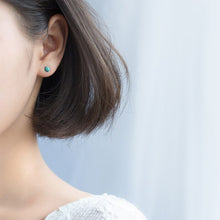 Load image into Gallery viewer, Türkis Marienkäfer Ohrstecker aus Silber