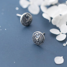Load image into Gallery viewer, Pfau Ohrstecker aus Silber
