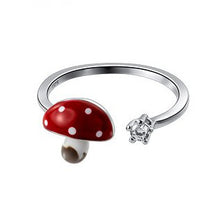 Load image into Gallery viewer, Silver Mushroom Ring