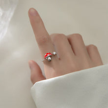 Load image into Gallery viewer, Silver Mushroom Ring