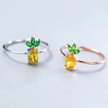 Load image into Gallery viewer, Ananas Ring aus Silber