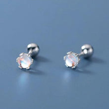 Load image into Gallery viewer, Perlen Ohrstecker aus Silber