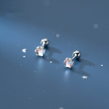 Load image into Gallery viewer, Perlen Ohrstecker aus Silber