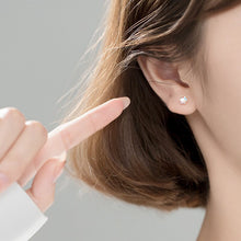 Load image into Gallery viewer, Perlen Ohrstecker aus Silber