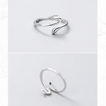 Load image into Gallery viewer, Silver Snake Ring