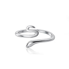 Load image into Gallery viewer, Silver Snake Ring