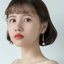 Load image into Gallery viewer, Seestern-Muschel Ketten Ohrstecker aus Silber