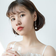 Load image into Gallery viewer, Seestern-Muschel Ketten Ohrstecker aus Silber