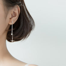 Load image into Gallery viewer, Seestern-Muschel Ketten Ohrstecker aus Silber