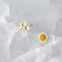 Load image into Gallery viewer, Eier Ohrstecker aus Silber