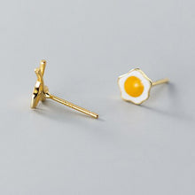 Load image into Gallery viewer, Eier Ohrstecker aus Silber