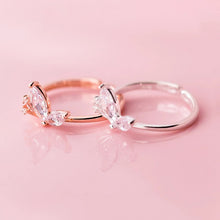 Load image into Gallery viewer, Zirkonia Schmetterling Ring aus Silber