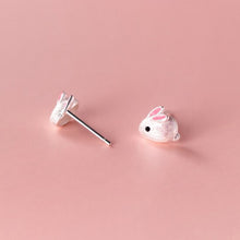 Load image into Gallery viewer, Hasen Ohrstecker aus Silber