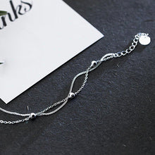 Load image into Gallery viewer, Multi-layer ball bracelet made of silver
