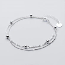 Load image into Gallery viewer, Multi-layer ball bracelet made of silver
