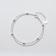 Load image into Gallery viewer, Multi-layer ball bracelet made of silver
