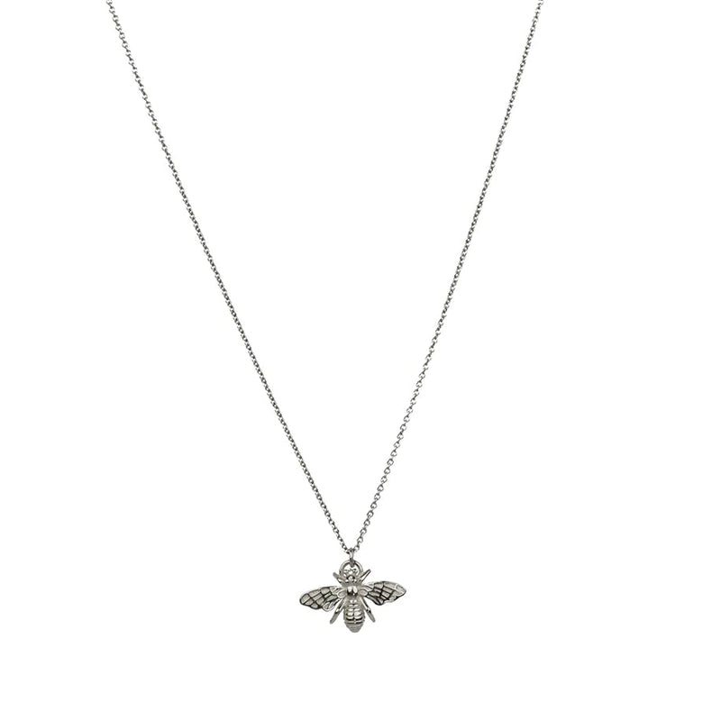 Silver Bee Necklace