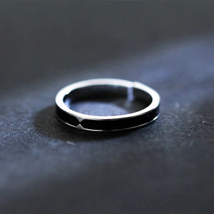 Black Silver Ring