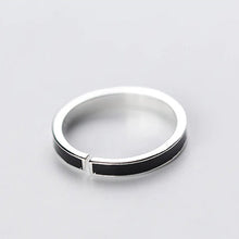 Load image into Gallery viewer, Black Silver Ring
