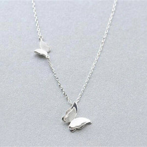 Silver Butterfly Necklace