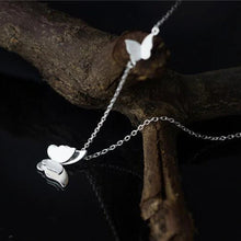 Load image into Gallery viewer, Silver Butterfly Necklace
