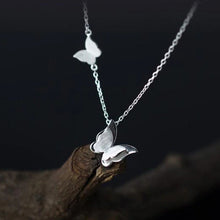 Load image into Gallery viewer, Silver Butterfly Necklace
