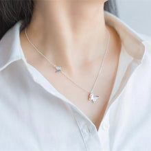 Load image into Gallery viewer, Silver Butterfly Necklace
