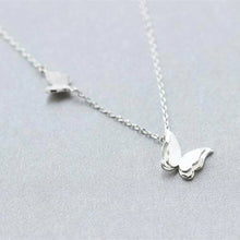 Load image into Gallery viewer, Silver Butterfly Necklace
