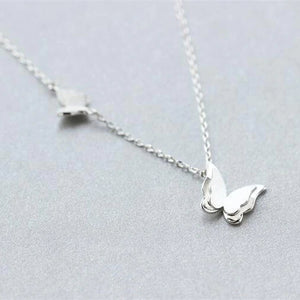 Silver Butterfly Necklace