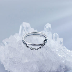 Ketten Ring aus Silber