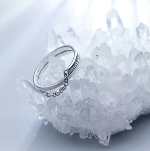 Ketten Ring aus Silber