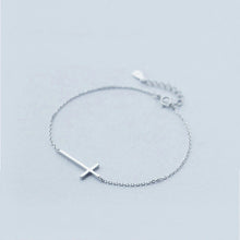 Load image into Gallery viewer, Christian Cross Bracelet made of Silver
