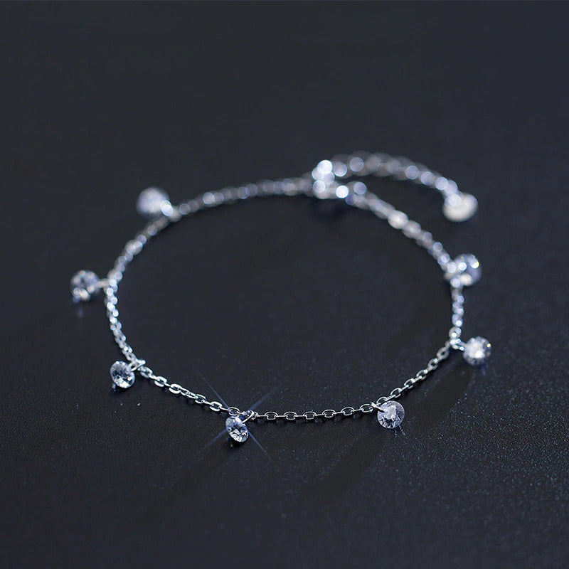 Kristall Armband aus Silber