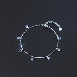 Kristall Armband aus Silber