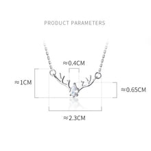 Load image into Gallery viewer, Silver Reindeer Necklace
