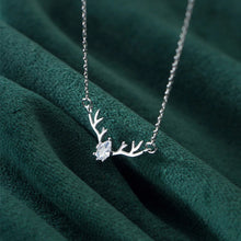 Load image into Gallery viewer, Silver Reindeer Necklace
