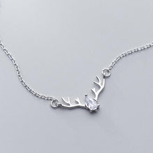 Load image into Gallery viewer, Silver Reindeer Necklace
