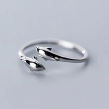 Load image into Gallery viewer, Silver Dolphin Ring
