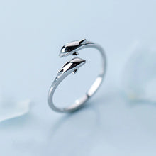 Load image into Gallery viewer, Silver Dolphin Ring
