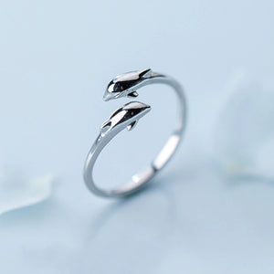 Silver Dolphin Ring