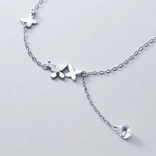 Load image into Gallery viewer, Butterfly Necklace made of Silver
