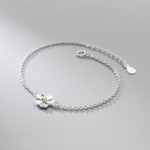 Load image into Gallery viewer, Blumen Armband aus Silber
