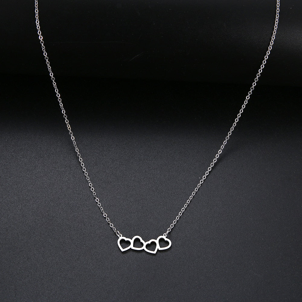 Quadruple Heart Necklace